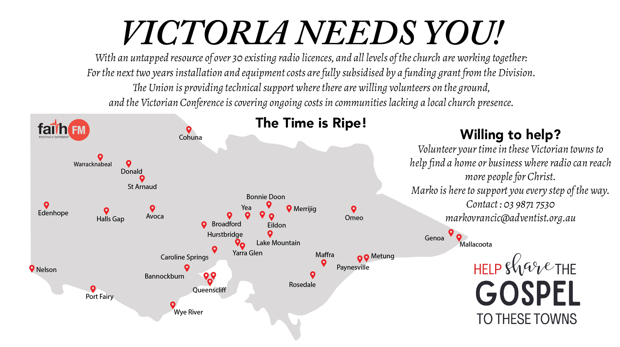 Faith FM VIC MAP